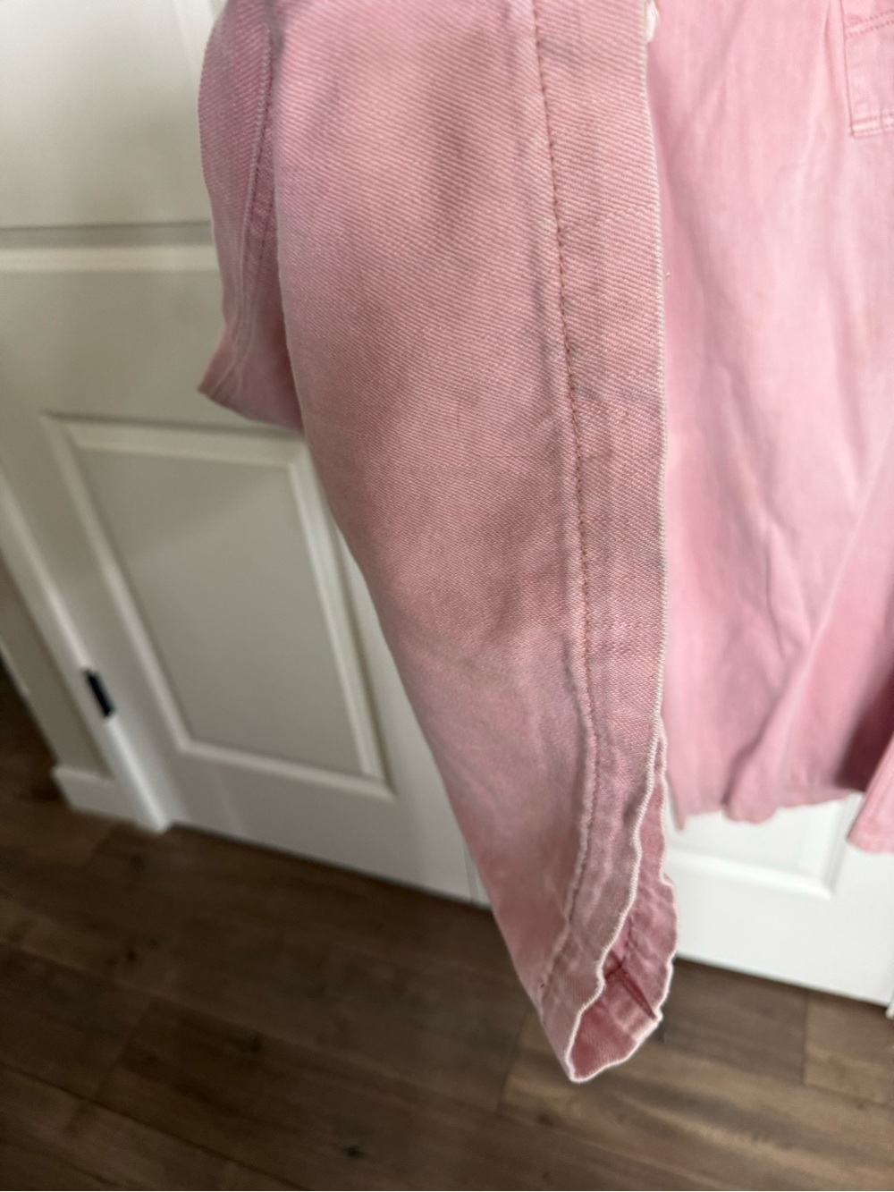Free People Wide Leg Pants in Dusty Rose with Rope Waist Detail - Picture 8 of 9